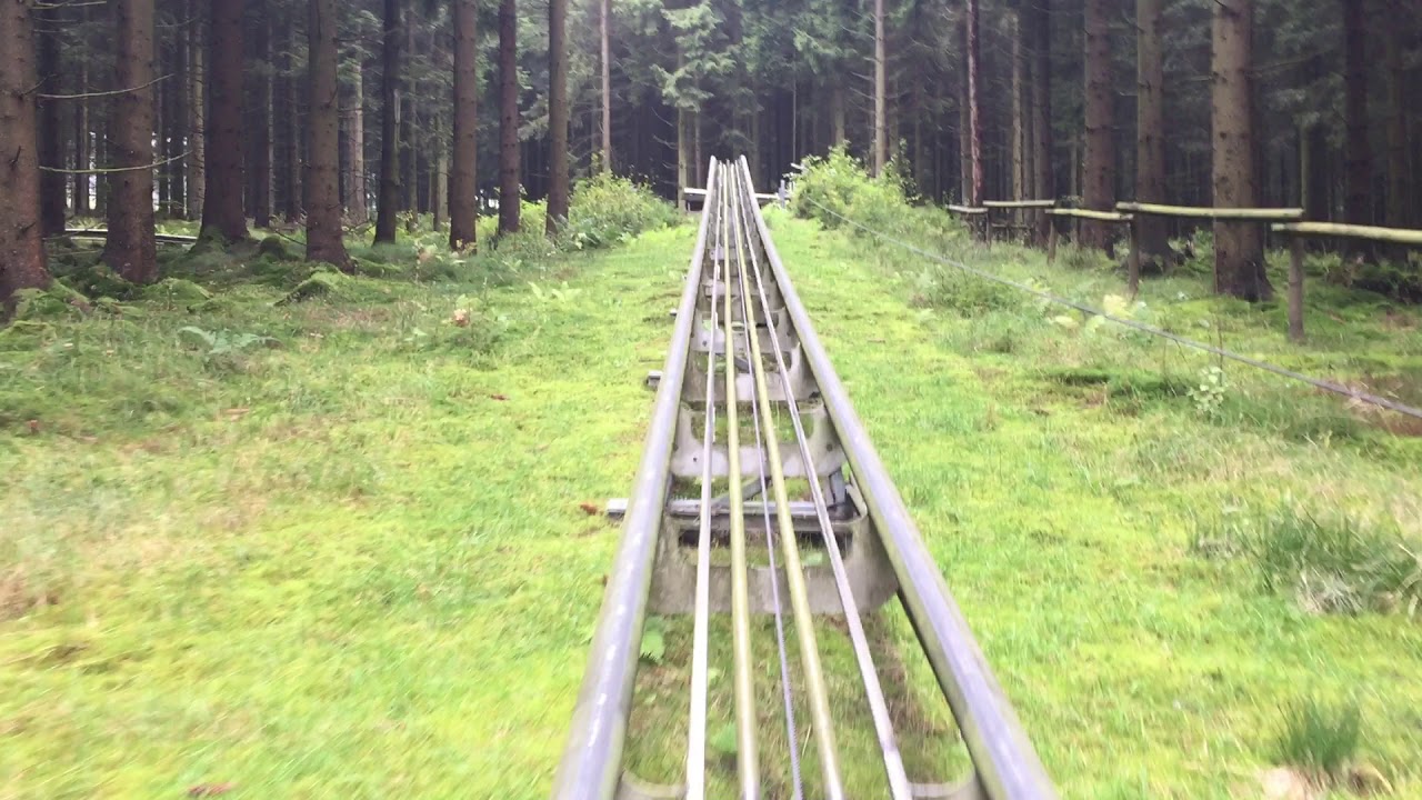 a very FAST Rodelbahn Toboggan run in OlsbergBruchhausen, Germany