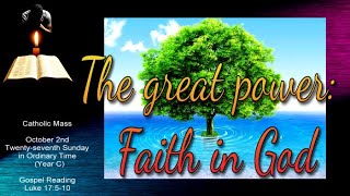 Catholic Mass Gospel Reflection Twenty seventh Sunday in Ordinary Time 20221002 BRR yrcot26wk01