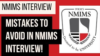 Do This In NMIMS Interview! NMIMS Interview Prep Tips!