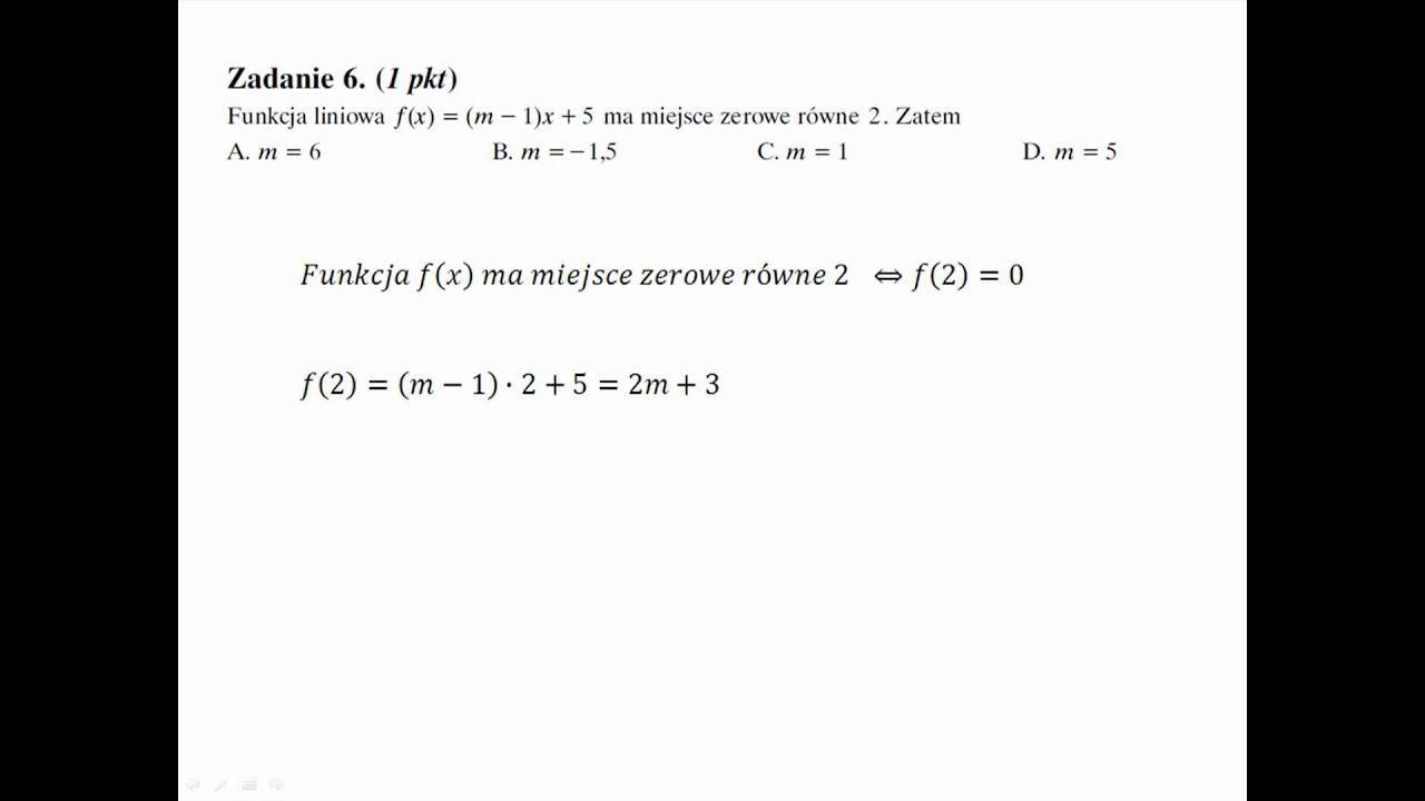 [zadanie 6] Próbna matura z matematyki 24 listopad 2010