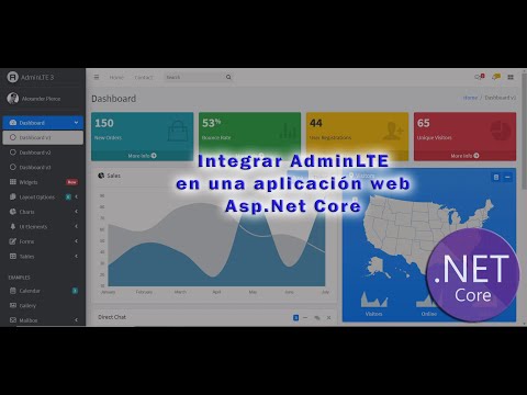 AdminLTE Integrar con Asp.Net Core