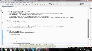 Android  development with AndEngine Vid 3 - Sprite, creating and drawing