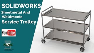 Service Trolley Solidworks Sheetmetal Assembly