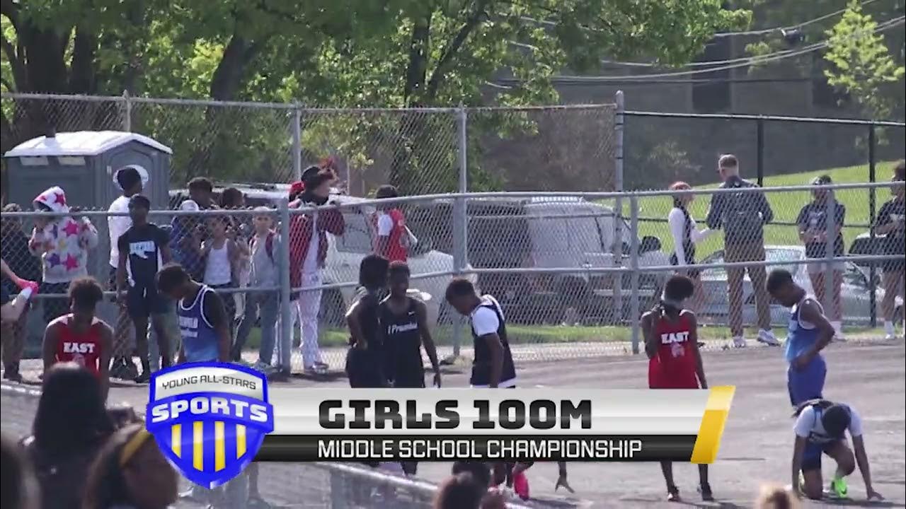 APS Middle School Track Championship Girls 100 Meters YouTube