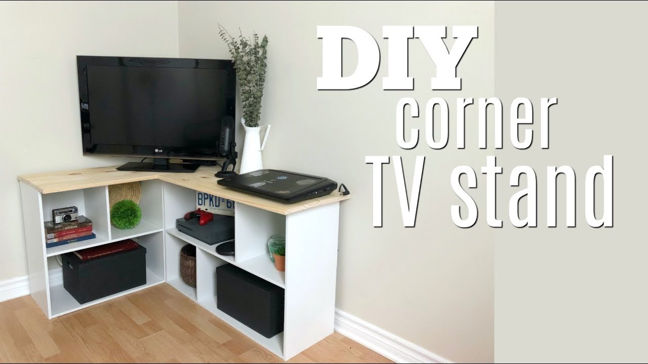 DIY Shelf Cabinet--{Easy Basic TV Stand Shelf Idea!}