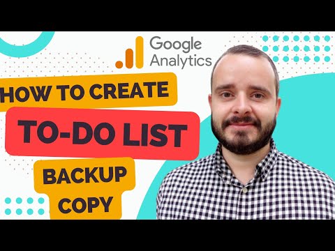 How to create a backup copy of your Google Analytics data