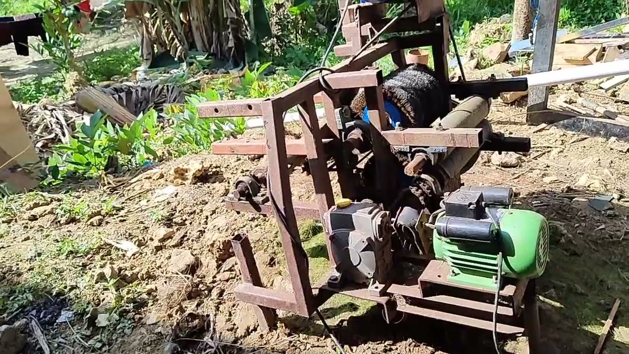 Komponen utama mesin lidi Buatan  PT sarudu Berkarya Bersama
