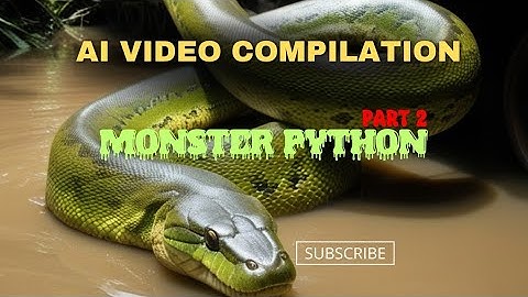 Monster Python | AI Video Compilation Part 2 #snake #wildanimal #wildforest #amazon