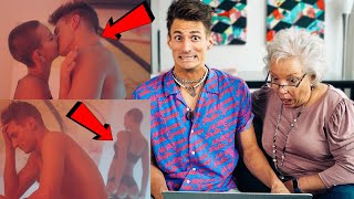 MY MOM REACTS TO MY MUSIC VID SEX SCENE!! (SHOCKED)