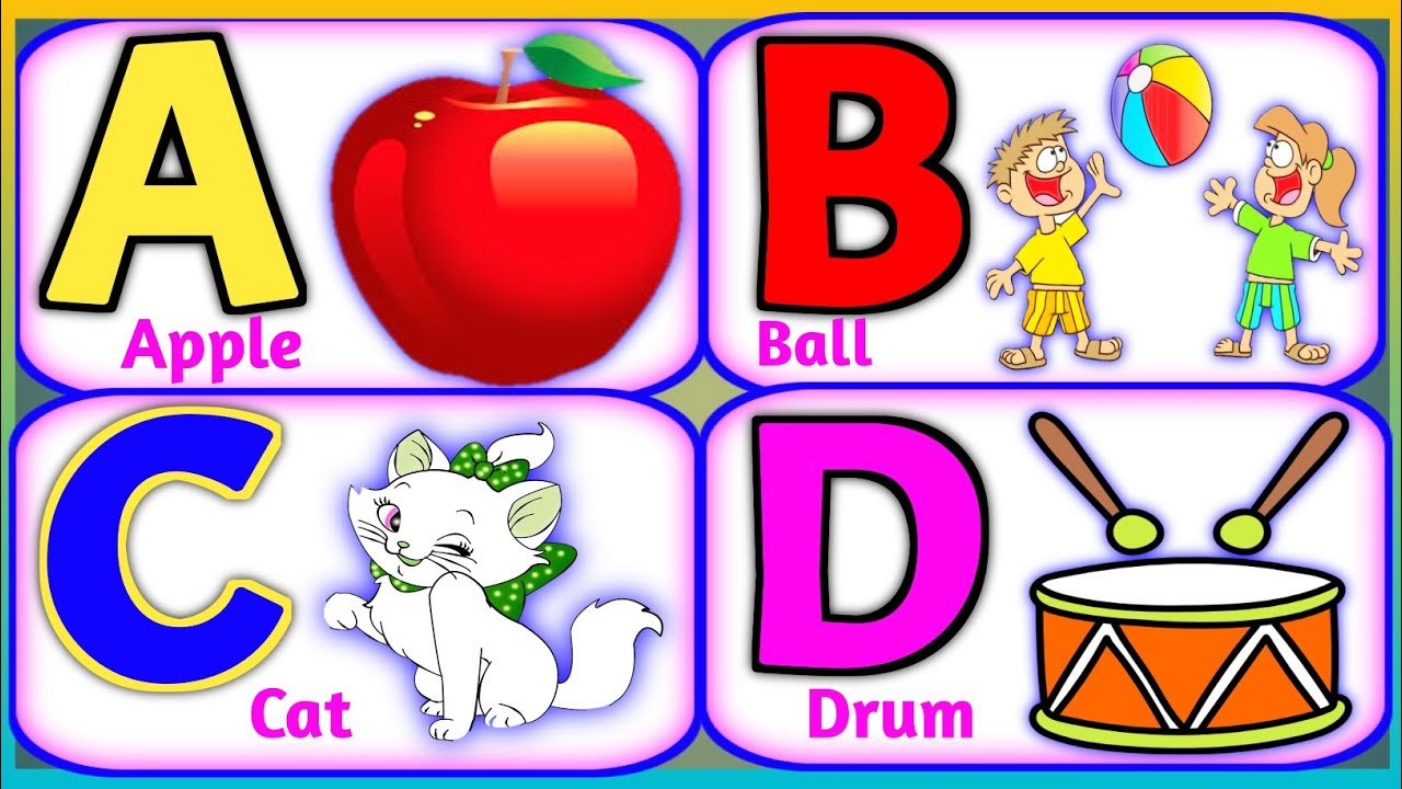 English alphabet | Learn Alphabet ABCD | ABC Preschool Book Learning ...