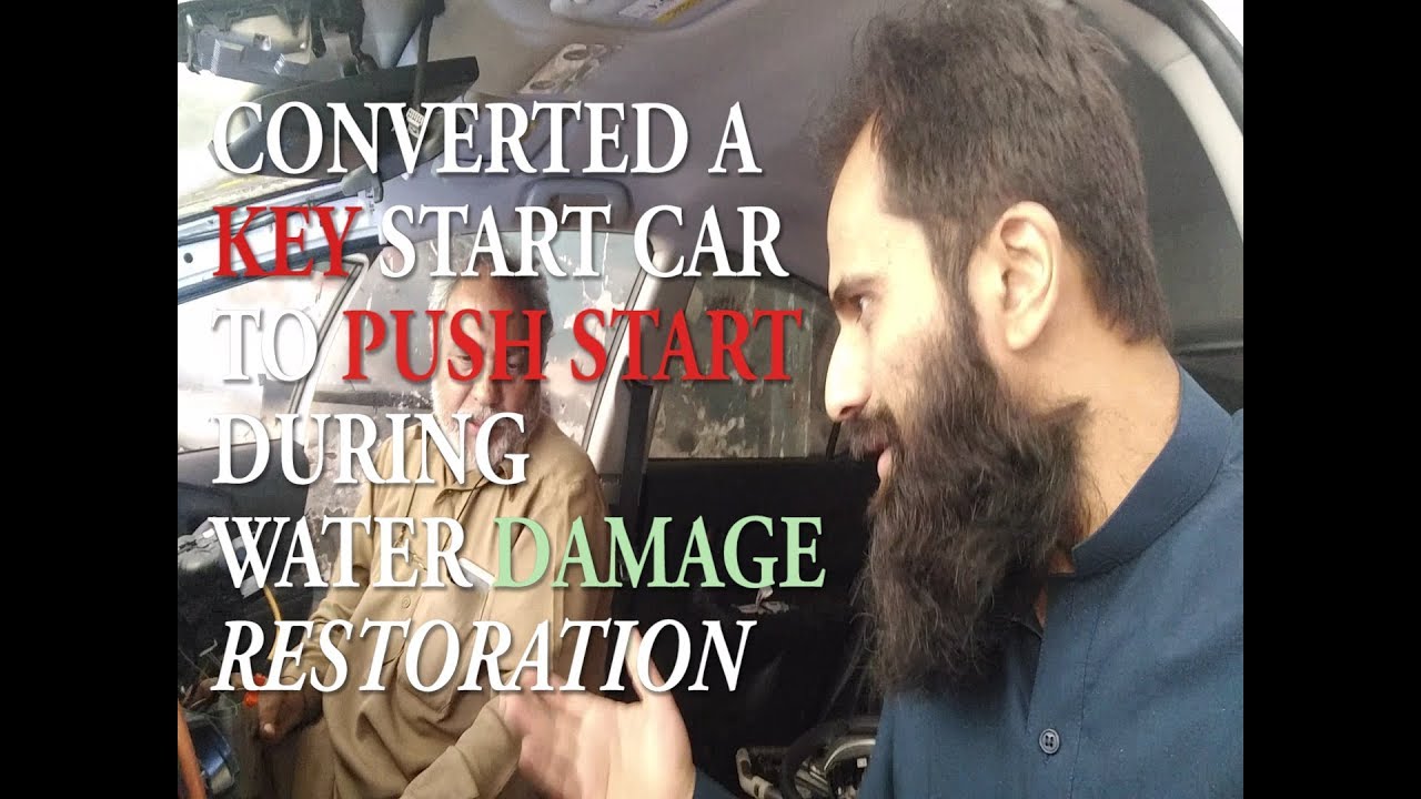 RESTORATION of WATER DAMAGE CAR IN PAKISTAN water dip Key start to