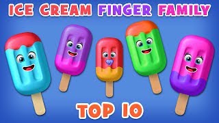 Ice Cream Finger Family Song | Top 10 Finger Family Songs