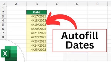 How to Autofill Dates in Excel (Quick and Easy)