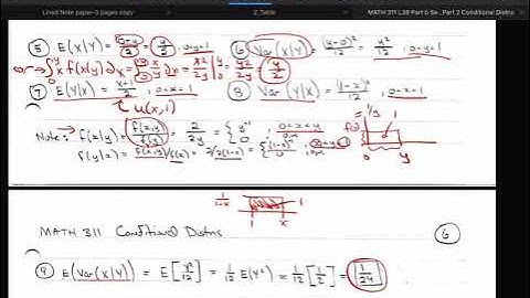 Probability Theory L38b Section 4.3 Part 2 Conditional Probability Distributions
