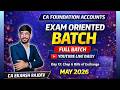 CA Foundation Accounts LIVE 🔴 | Exam-Oriented Batch | Day 13 | Bills of Exchange Chap 6 | May 2026