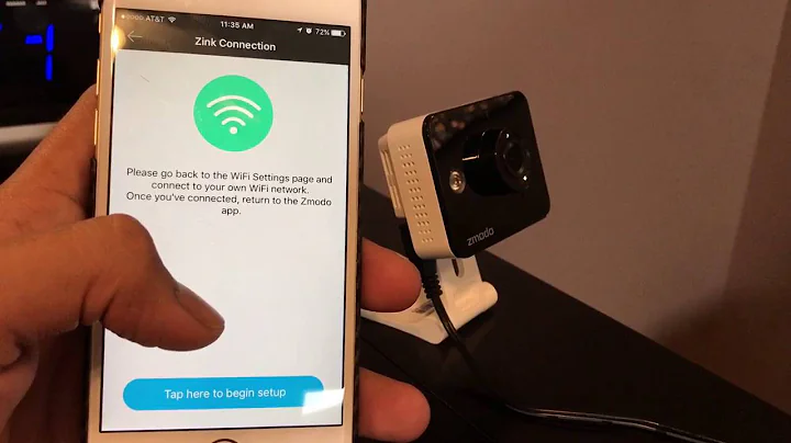 Zmodo mini wifi camera set up