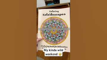 Wild weekend introvert style 😅 #wildweekend #introverts #coloringadventure #coloringbook #coloring