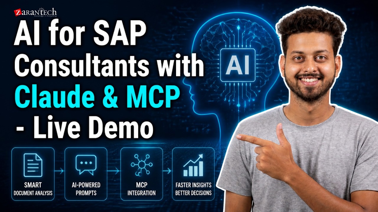 AI for SAP Consultants with Claude & MCP - Live Demo | ZaranTech