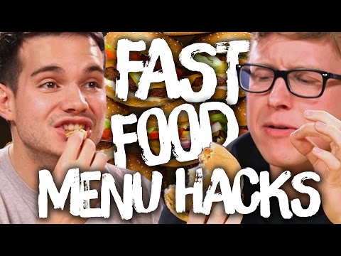 9 Secret Fast Food Menu Hacks w/ TYLER OAKLEY KOREY KUHL Cheat Day