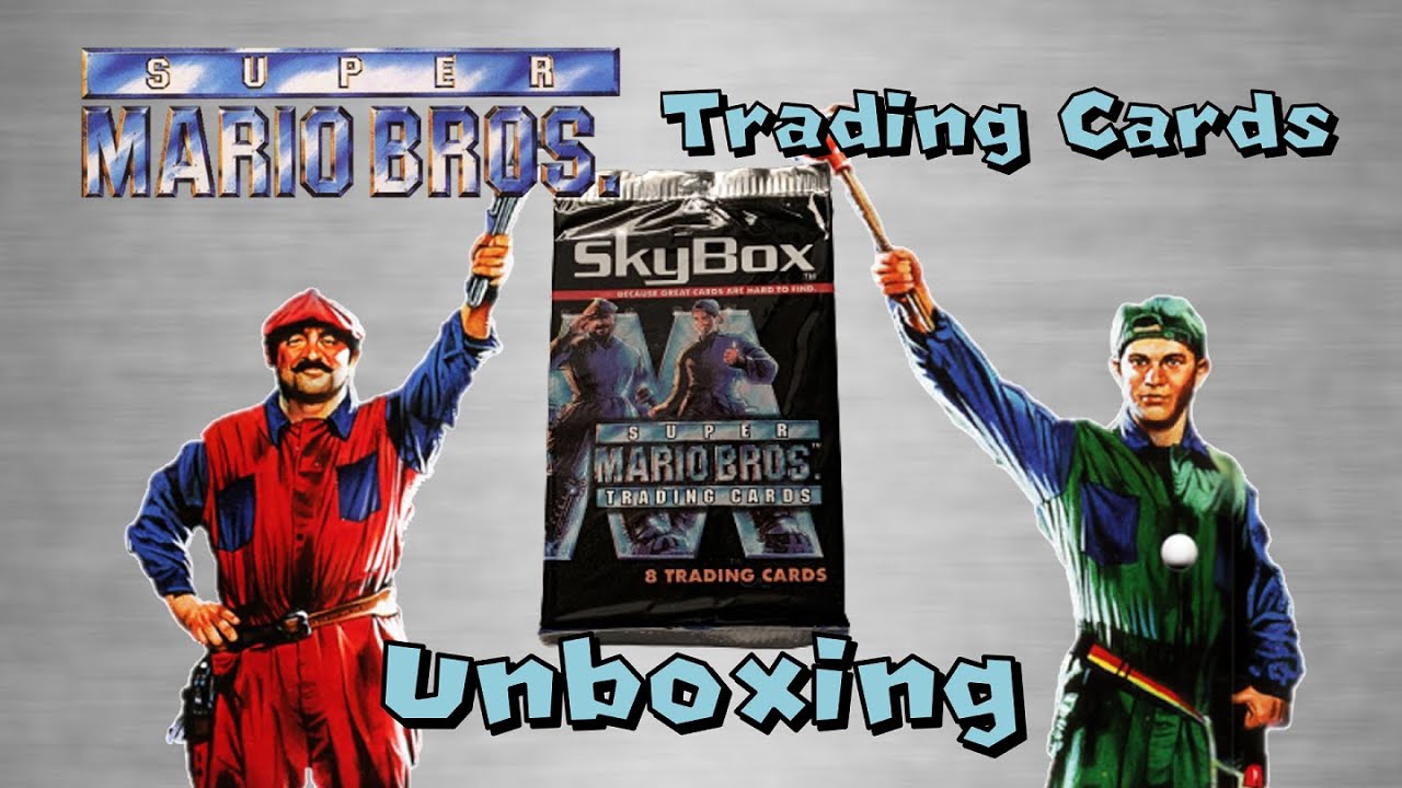 希少 未開封 1993年 映画スーパーマリオブラザーズ SkyBox BOX 1993 Super Mario Bros. Movie Trading Cards Unboxing - YouTube