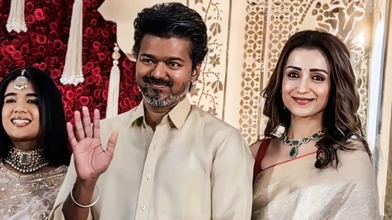 😱 Vijay & Trisha 1st Public Appearance After Sangeetha Divorce Issue | Kalpathi S Suresh Son Wedding