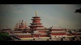 Chinese city Luoyang- Minecraft 1000 hours Building show！