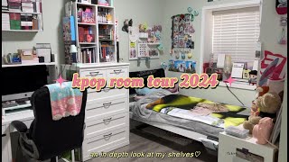 KPOP ROOM TOUR 2024 ♡ an in-depth look at all of my shelves