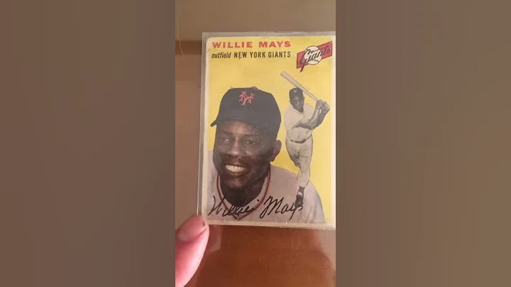 1954 WILLIE MAYS TOPPS #90!! RAW CARD!! See video !!