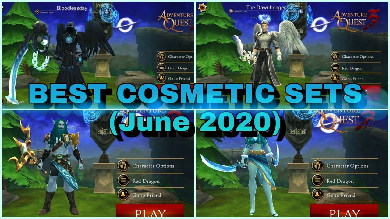 AQ3D Best Cosmetic Sets PART 1! (June 2020) YouTube