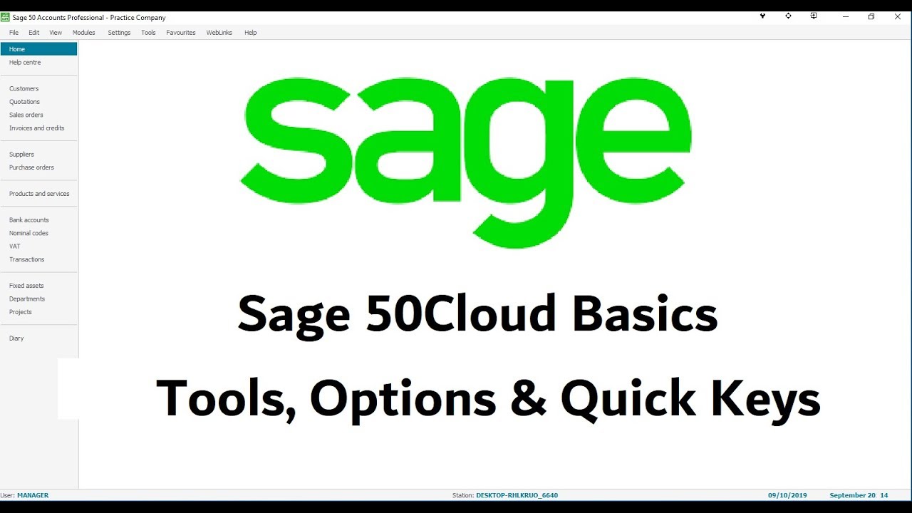 Sage 50 - Personalising Sage!