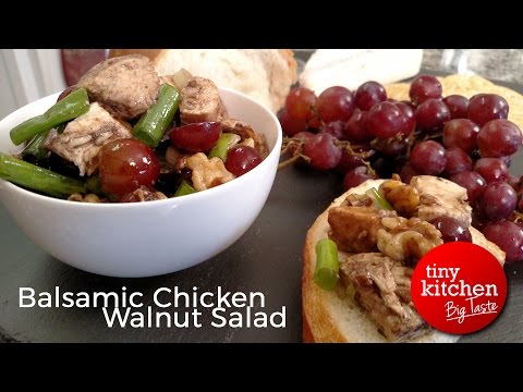Balsamic Chicken Walnut Salad // Tiny Kitchen Big Taste