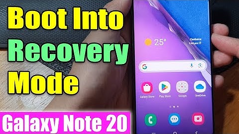 Galaxy Note 20: How to Boot Into Recovery Mode