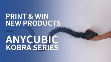 A giant cobra printed by Anycubic Kobra Max/ Anycubic Kobra Series