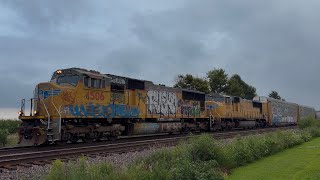 Tagged UP 4506 Leads UP MYCMT In a SD70M Duo on the UP Clinton Sub (August 10th, 2026)