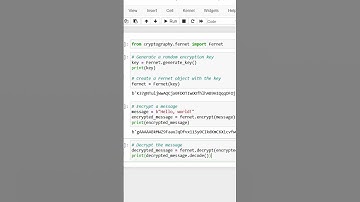 Encryption and Decryption in Python | Easy Tutorial #shorts
