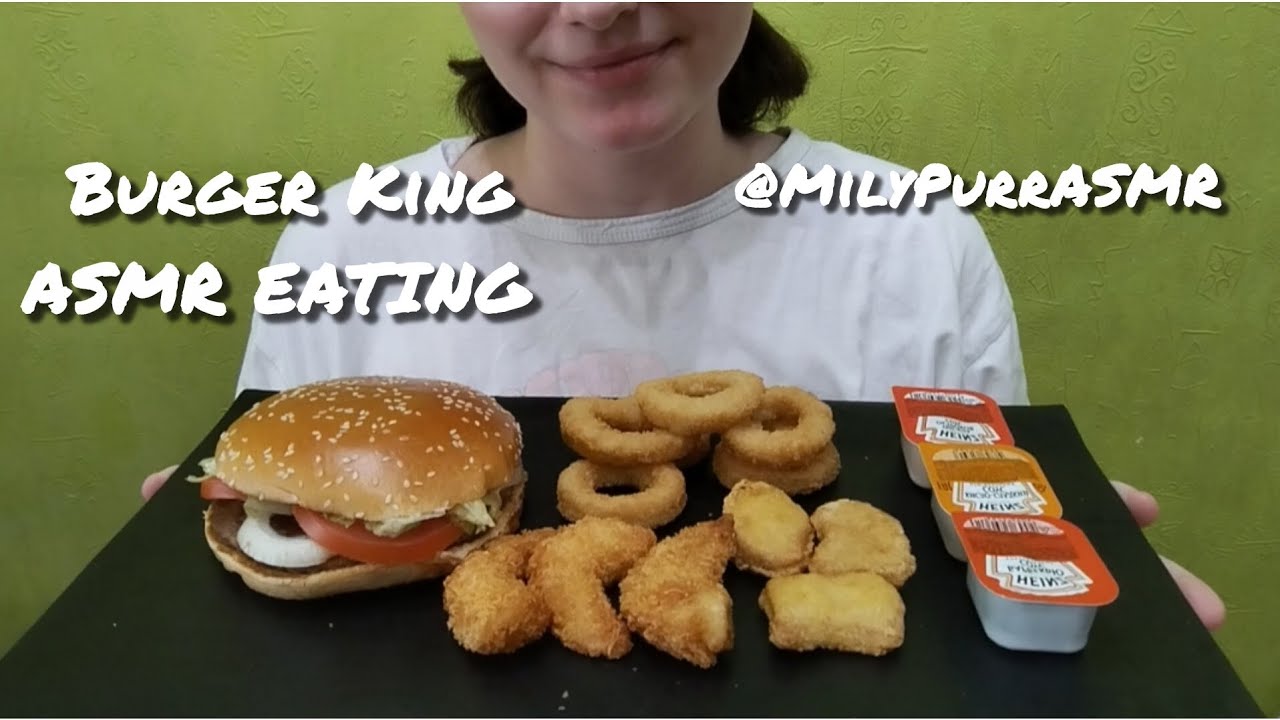 Бургер Кинг ASMR EATING 🍔/Burger King ASMR EATING🍔  NO TALKING 
