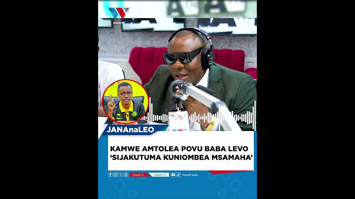 ALLY KAMWE AMTOLEA POVU BABA LEVO  ‘SIJAKUTUMA KUNIOMBEA MSAMAHA’