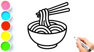 How To Draw Noodles Noodles Drawing Drawing Noodles Draw Smart