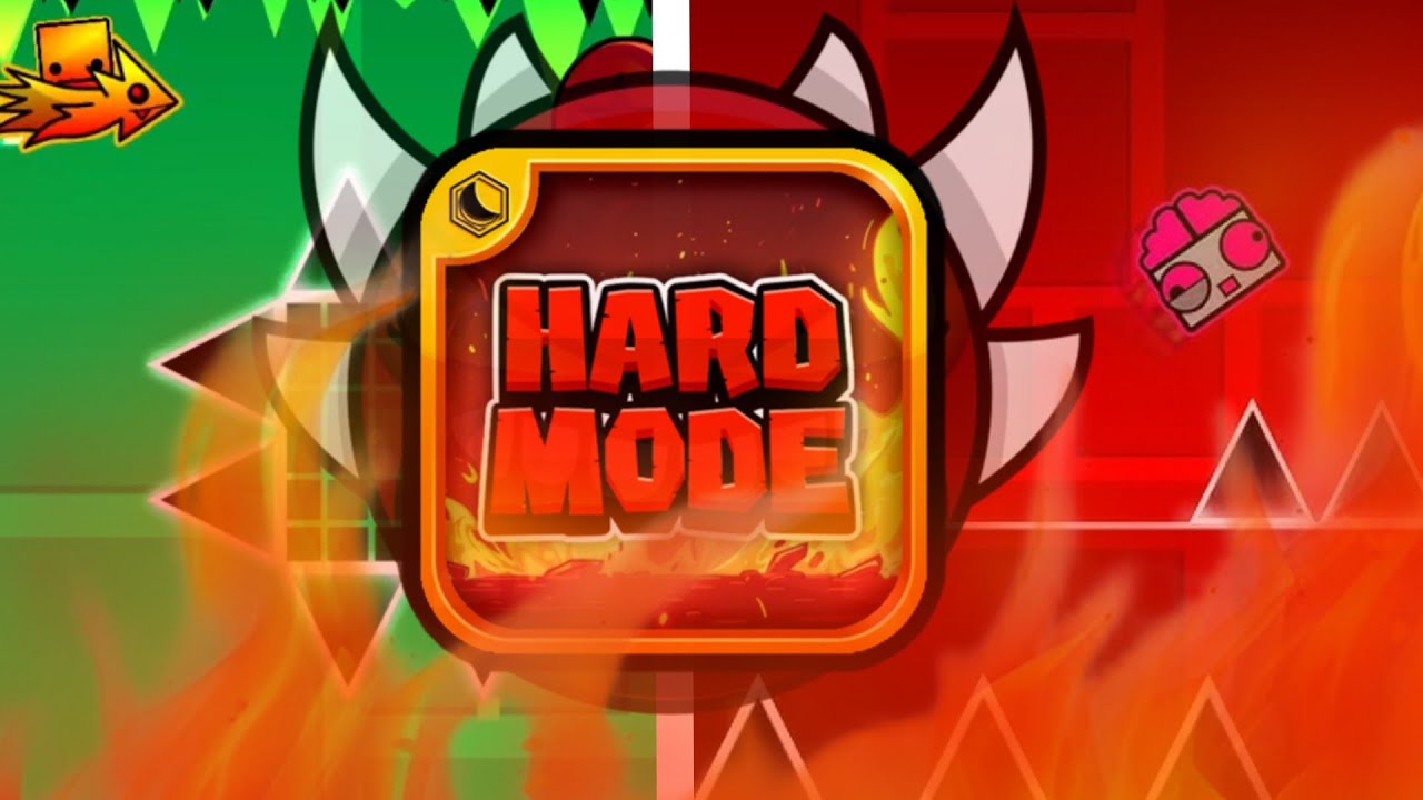 Jugando Geometry Dash Hard Mode - YouTube