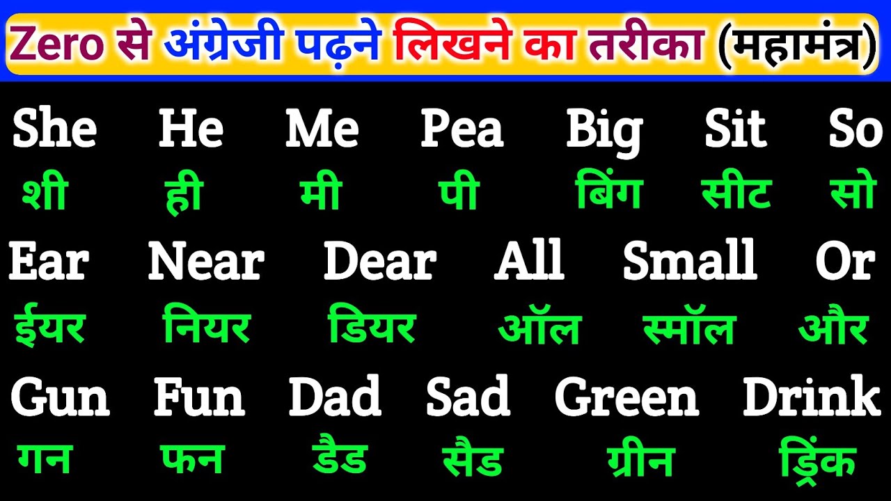 अंग्रेजी पढ़ना लिखना कैसे सीखें | English Padhna Likhna Kaise Sikhen | How to learn English Easily