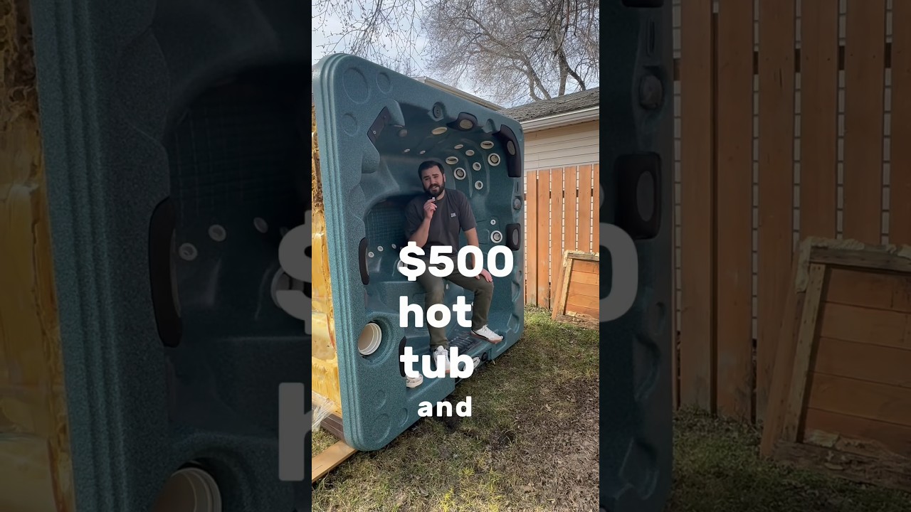 ⁣$500 Hot Tub #diy #used #diyproject #hottub #hottubs #repair #refurbishment #restoration #howmuch