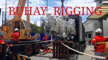 LIFTING TO POSITIONING OF DIE CAST MACHINE USING 20tons CRANE/ 2tons FORKLIFT | BUHAY RIGGING