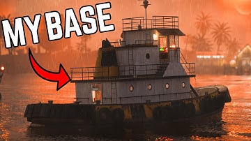 I Survived an ENTIRE Wipe on a Tugboat in Solo Rust!