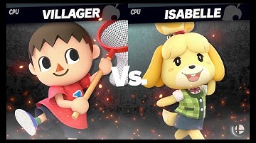 Villager Vs. Isabelle: Super Smash Bros. Ultimate Smash Mode Gameplay