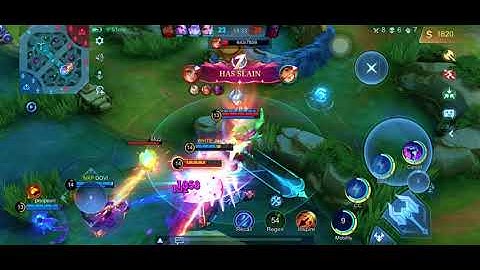 Zhask unstoppable mvp gameplay in mlbb playing on iphone 11 pro max