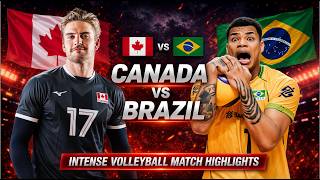 Canada vs Brazil Epic Volleyball Highlights | Men's VNL 2026