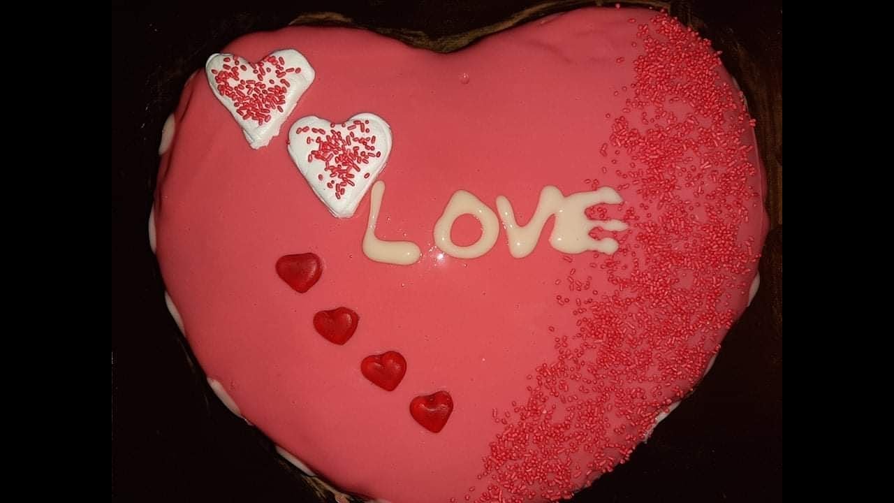 Αφράτη Τούρτα καρδιά για του Αγίου Βαλεντίνου