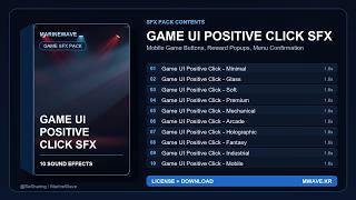 Game UI Positive Click Sound Effects for Games | MarineWave SFX screenshot 5