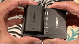 How to charge the batteries of a Canon 80D SLR Camera