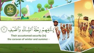 سورة قريش للأطفال | تلاوة خاشعة من دروس السيرة النبوية للمبتدئين